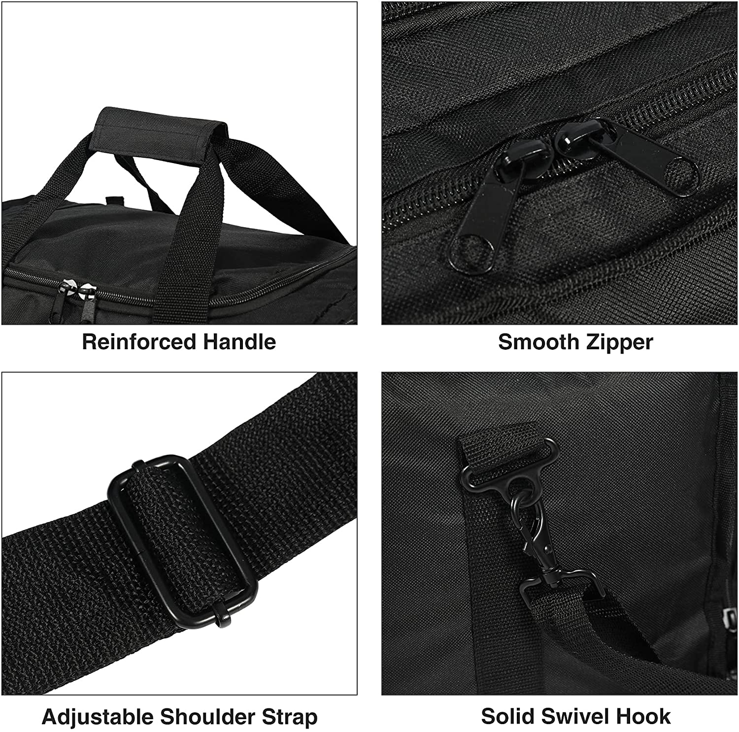 34L Large Tactical Duffle Bag, Water Resistant Heavy Duty Gym Duffel with Detachable Shoulder Strap