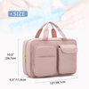 Spacious Waterproof Quilted Medicine Carry Bag, Multi External Pocket Pill Storage Organizer with Lockable Dual Zippers & Medical ID Window