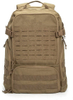 Laser Cut Molle Tactical Backpack Coyote Brown, Waterproof 600D Oxford Military Rucksack with Admin Organizer & Padded Laptop Compartment for Outdoor Work Travel