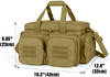 Tactical Handgun Range Bag, 4 Removable Padded Dividers Molle Multi-Pocket Firearm Storage Duffle Bag for Shooting Hunting Transport