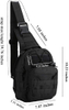 Detachable Strap Tactical Sling Bag, Compact Molle Crossbody Chest Backpack with Velcro Patch Area for Outdoor Fishing Hunting Daily EDC