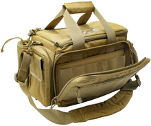6 Magazine Loops Tactical Range Bag, 600D Waterproof Shooting Gun Bag with Insulated Water Bottle Pocket & Anti-Skid Bottom for Hunting Range Transport