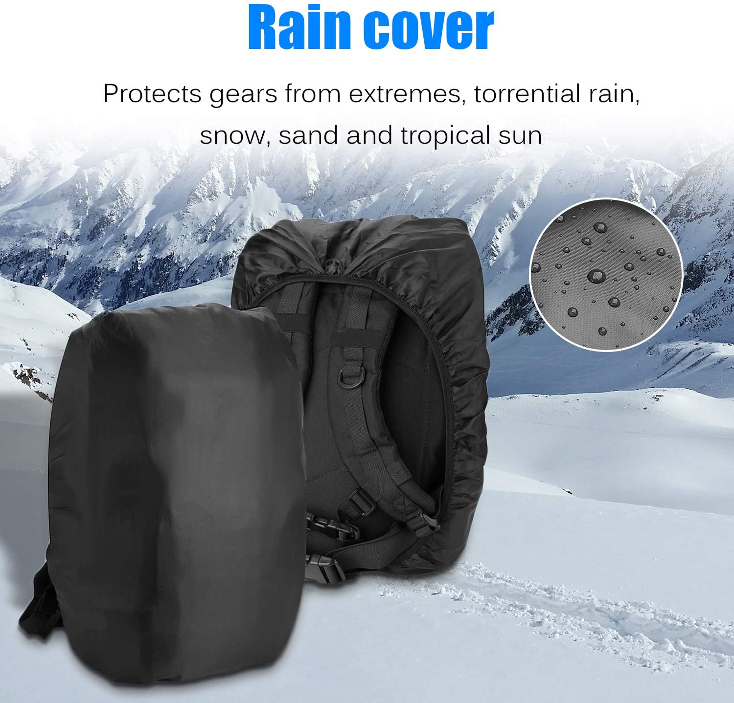 45L Tactical Military Backpack with 5 Storage Compartments, Water Resistant Molle Army Rucksack Hidden Back Pocket for Outdoor Hiking Camping Survival