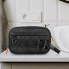 Water Resistant Tactical Molle Toiletry Bag, Heavy Duty EDC Utility Organizer Pouch with Removable 550 Paracord Handle for Travel Camping Outdoor