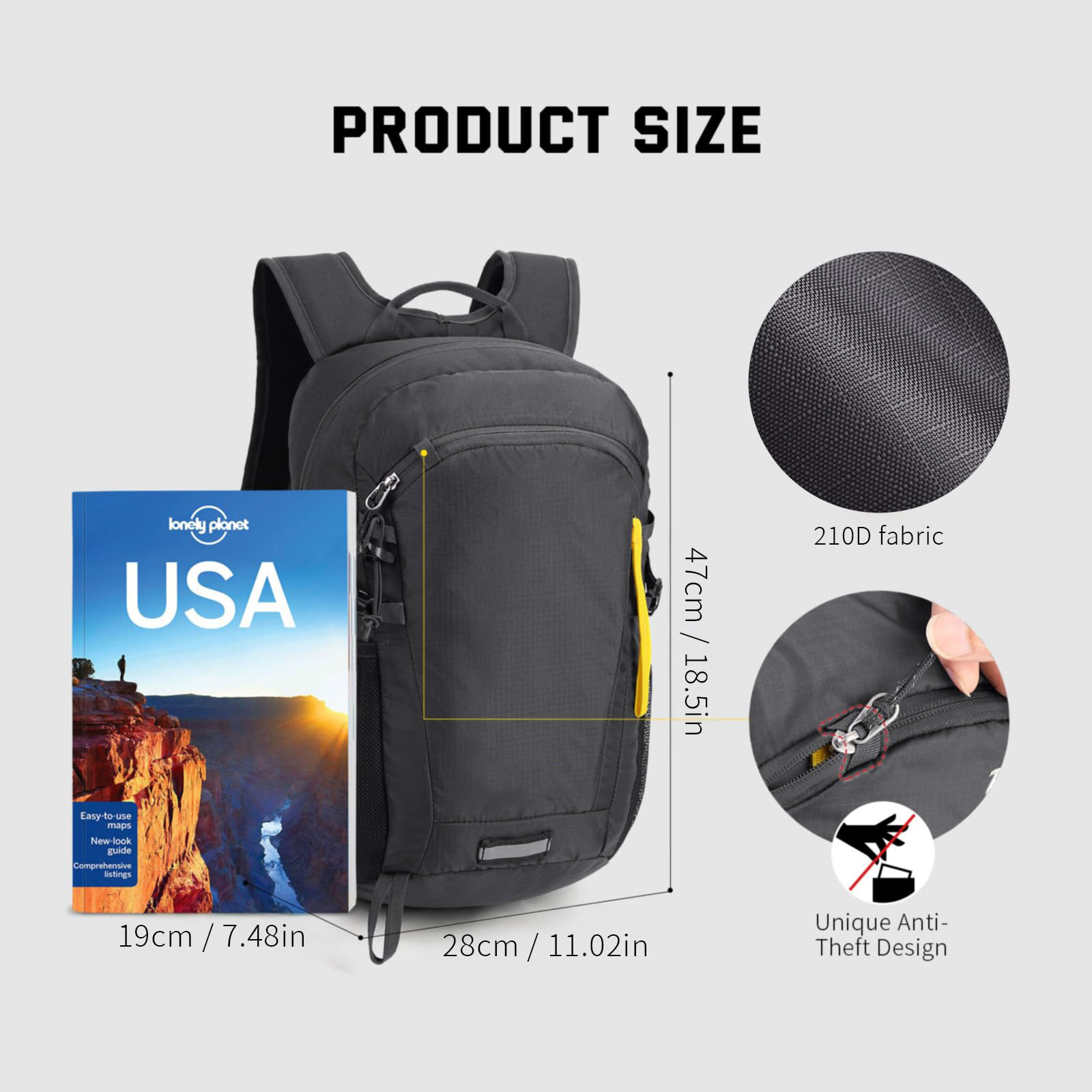 Small Hiking Backpack 20L Lightweight Travel Backpacks Hiking Daypack for Women Men