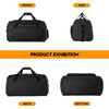Ripstop Waterproof Gym Duffle Bag, Large Travel Weekender Duffel with Detachable Adjustable Shoulder Strap & Padded Hand Handle