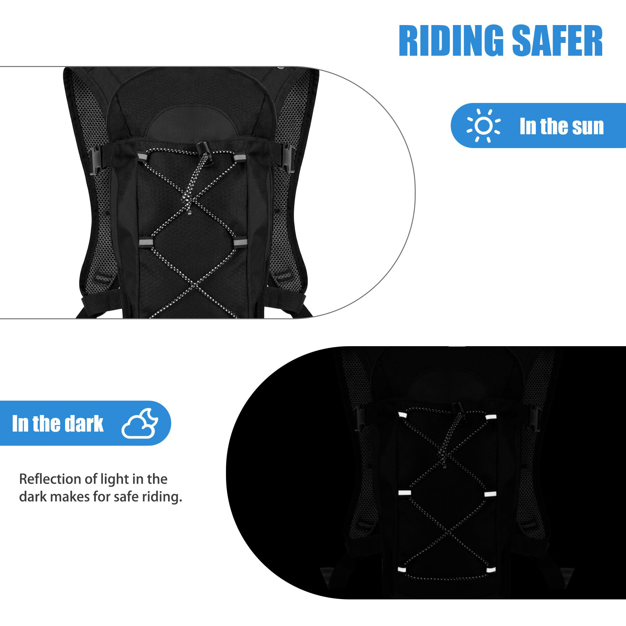Hydration Backpack with 2L Hydration Bladder Water Backpack for Hiking Hydration Pack for Running Cycling Hiking