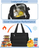 Lunch Box Tote Bag Soft Insulated Lunchbox for Women Lightweight Stylish Simple Lunch Pail Reusable Large Cooler Bag