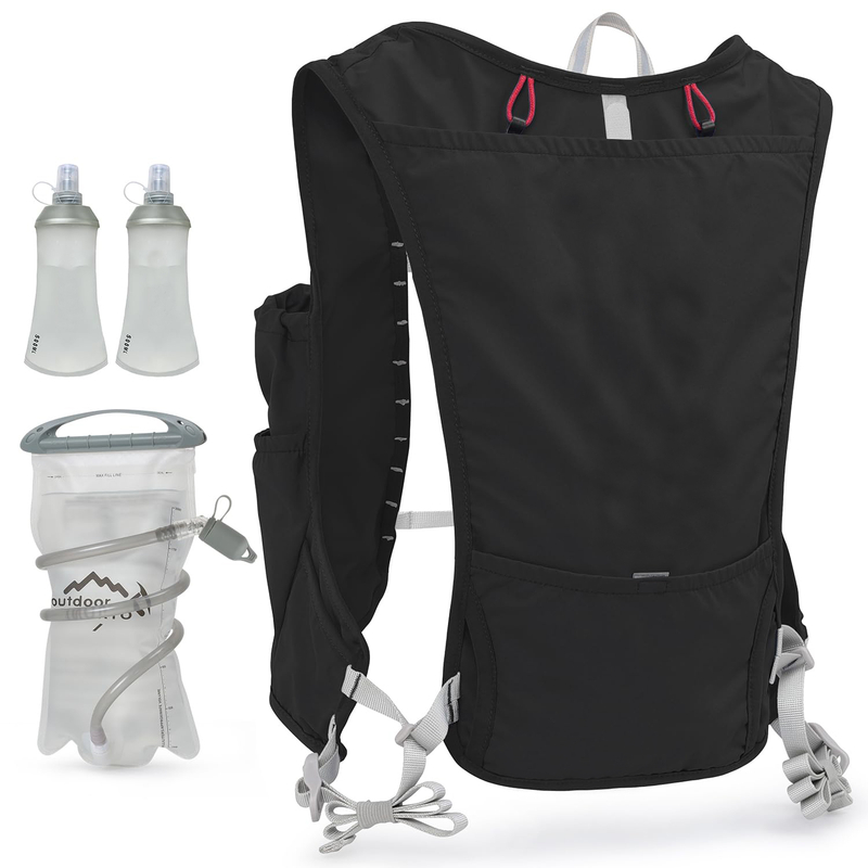 Running Hydration Vest Backpack Lightweight Insulated Pack with 1.5L Water Bladder Bag Daypack for Hiking Trail Running Cycling Race Marathon for Women Men
