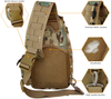 Camouflage Laser Cut MOLLE Tactical Sling Bag, Lightweight Crossbody Chest Pack, Modular EDC Shoulder Sling Backpack for Shooting, Hiking, Fishing & Daily Carry