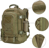 Expandable Military Tactical Backpack, Adjustable Capacity MOLLE Rucksack, Water Resistant Outdoor Daypack for Hiking, Camping, Hunting & Tactical Training