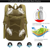 35L Lightweight Tactical Backpack, 900D Nylon Oxford Outdoor Daypack, Hiking Rucksack for Camping, Trekking & Daily EDC