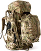 2-in-1 Detachable Modular Tactical Backpack System, Multicam Combo Pack with Main Rucksack, Assault Daypack & 3L Hydration Bladder, MOLLE Backpack for Field Expedition, Hiking & Survival