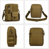 Mini Tactical Crossbody Bag, Water Resistant MOLLE Utility Shoulder Pack Small EDC Sling Bag for Hunting Hiking Daily Outdoor Carry