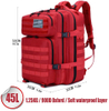 45L Large Tactical Backpack, 900D Waterproof Oxford Emergency Medical Backpack MOLLE Outdoor Rucksack for Camping Hiking First Aid Travel