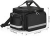 Waterproof Empty Medical Trauma Bag, Multi-Compartment First Aid Storage Bag with Detachable Clear Pouches for EMT Responders & Household Emergency Use
