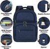 Leakproof Dual Compartment Thermal Cooler Backpack, 12 Hours Cold Retention Insulated Lunch Backpack for Beach, Camping, Office Picnic