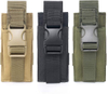 Tactical Single Mag Pouch, Universal MOLLE Magazine Holder with Quick Release Buckle, Durable Nylon Pistol Rifle Mag Carrier for Shooting, Hunting, Tactical Gear