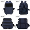 45L Waterproof Tactical Backpack, Large Capacity MOLLE Military Rucksack with Multi Compartments