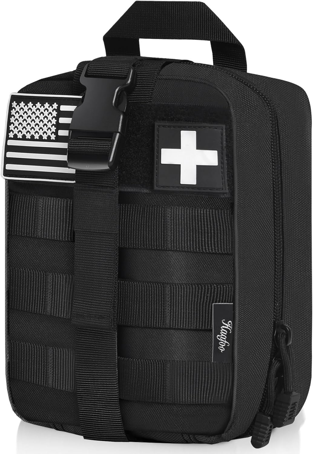 Rip-Away MOLLE Tactical Medical Pouch, Empty EMT First Aid Trauma Kit Bag for Hunting, Hiking & Vehicle Emergency