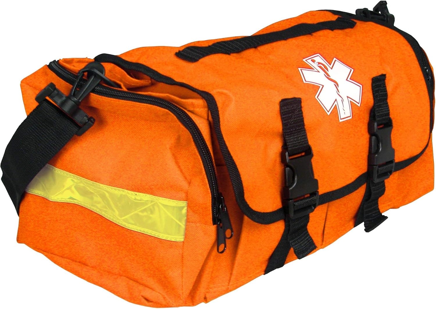 Reflective EMS First Responder Trauma Bag, Large Divided Empty EMT Medical Carry Bag for Emergency Rescue Use