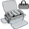 Waterproof Reflective Medical Supply Bag, Large/Small Empty EMT First Aid Kit Organizer with Removable Dividers for Emergency Use