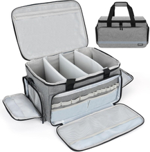 Waterproof Reflective Medical Supply Bag, Large/Small Empty EMT First Aid Kit Organizer with Removable Dividers for Emergency Use