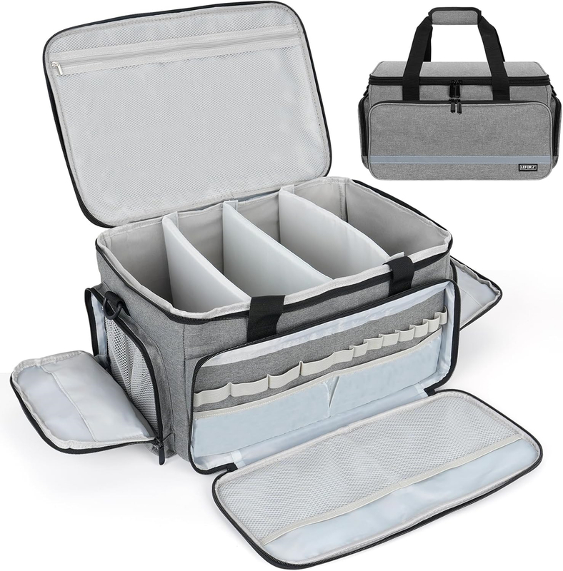 Waterproof Reflective Medical Supply Bag, Large/Small Empty EMT First Aid Kit Organizer with Removable Dividers for Emergency Use