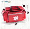 Reflective Star of Life EMT First Aid Bag, Empty Multi-Compartment Medical Responder Bag with Removable Dividers for Rescue & Clinic Use