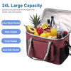 Foldable 4-Layer Insulated Cooler Bag, Thick 9mm EPE Foam Leakproof Thermal Lunch Tote for Picnic, Grocery Shopping & Daily Outdoor Use