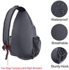 Tactical Sling Backpack with Concealed Carry Holster, 12 Inch MOLLE Chest Crossbody Bag with Free American Flag Patch for Shooting, Hunting, Daily EDC & Outdoor Travel