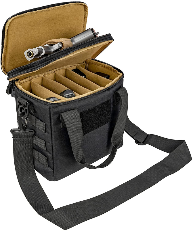 Tactical Storage Gear Bag, Multi-Purpose Modular Carry Tote Bag with MOLLE Webbing & Hook-and-Loop Panel, Waterproof Compact Equipment Organizer Case for Shooting Gear, Camera, EDC & Outdoor