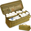 Large Tactical MOLLE First Aid Storage Bag, Classified Divider Medical Carry Case for Outdoor & Household Emergency