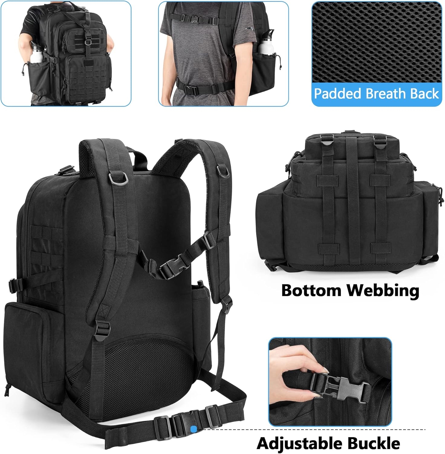 Tactical EMT Medical Backpack, Large Capacity Waterproof Emergency Trauma Backpack for Paramedics & Outdoor Survival