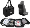 Small Portable Empty First Aid Kit Bag, Reflective Red Medical Organizer Bag for Car, Home and Outdoor Camping