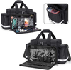 Reflective Large Capacity EMT Medical Bag, Removable Divider Nurse Trauma Bag for Clinic, Ambulance & Emergency Rescue