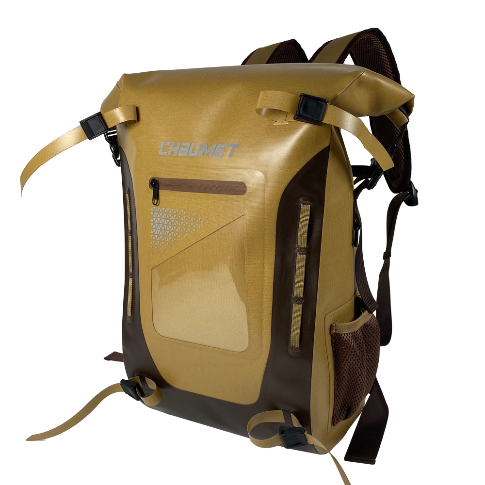 40L TPU Waterproof Roll-Top Backpack with Welded Seams