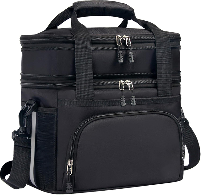 16L Double Compartment Insulated Cooler Bag