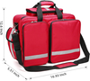 Reflective Large EMT First Aid Responder Bag, Multi-Pocket Empty Medical Organizer for Paramedics, Home Visits & Clinic Use