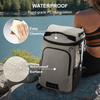 2 Compartment Insulated Cooler Backpack, 5.55 Gallon Holds 33 Cans, 20+ Hours Cold Retention Waterproof Thermal Backpack for Outdoor Camping Fishing Beach