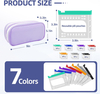 Portable Waterproof Pill Carry Bag with Reusable Transparent Weekly AM PM Medicine Pouches for Travel Daily Medication