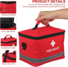 Compact Waterproof First Aid Kit Storage Bag, Reflective Strip Emergency Medical Organizer with Detachable Crossbody Strap for Travel & Car
