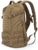 Laser Cut Molle Tactical Backpack Coyote Brown, Waterproof 600D Oxford Military Rucksack with Admin Organizer & Padded Laptop Compartment for Outdoor Work Travel