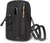 Small Tactical Molle EDC Waist Pouch, Water Resistant Multi Pocket Cell Phone Holder Utility Tool Organizer for Outdoor Daily Carry
