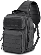 Military Tactical Sling Bag, 600D Oxford Molle EDC Crossbody Chest Backpack with Padded Strap for Hunting Hiking Fishing Daily Carry