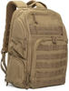 Tactical Backpack Coyote Brown, Water Resistant Molle Military Rucksack with Built-in Admin Pocket & Laptop Compartment for Outdoor Work Travel