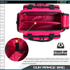 Pink Tactical Gun Range Bag, 6 Pistol Magazine Slots Padded Handgun Storage Duffle Bag for Shooting Range Transport