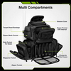Large Tactical Shooting Backpack with Detachable Pistol Case, Multi-Compartment Gun Range Backpack, Heavy-Duty Firearm Gear Pack for Shooting Range, Hunting & Outdoor Training
