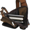 Vintage Waxed Canvas Leg Bag, Military Thigh Pack, Crossbody Waist Pouch with Adjustable Strap