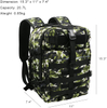 Woodland Camo Tactical Backpack, 20.7L Lightweight MOLLE Daypack, Outdoor Rucksack for Hiking, Camping, Shooting Range & Daily EDC